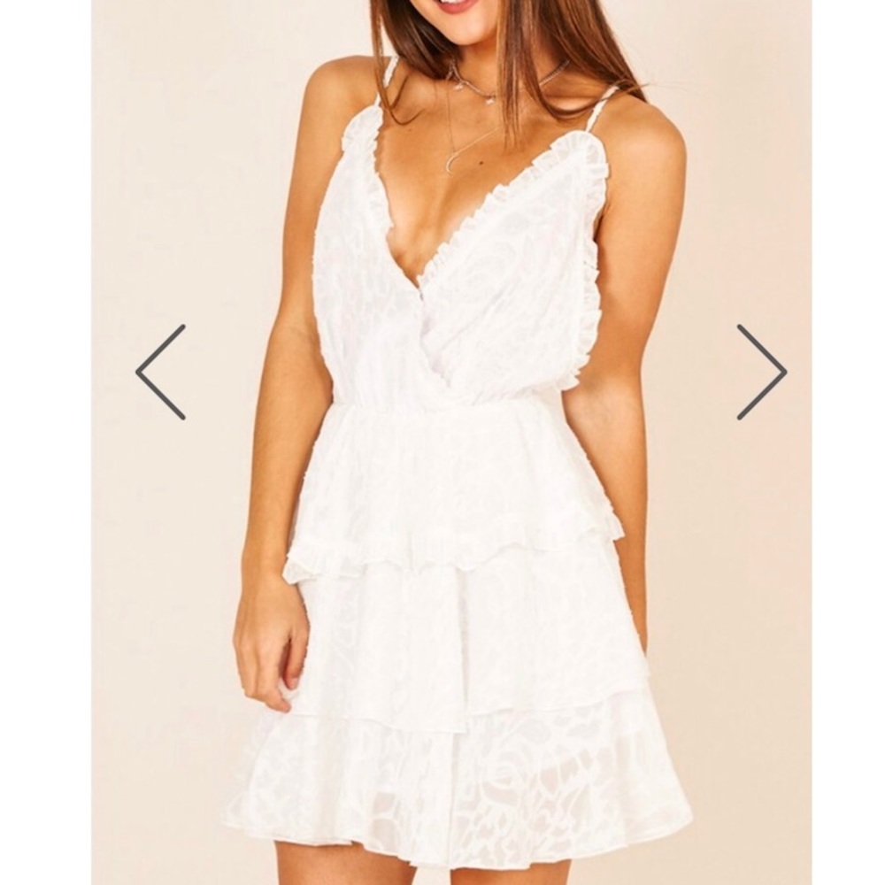 White flowy dress